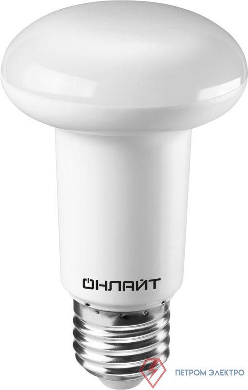 Лампа светодиодная 71 654 OLL-R63-8-230-4K-E27 8Вт 4000К нейтр. бел. E27 800лм 176-264В ОНЛАЙТ 71654