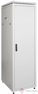 Шкаф сетевой 19дюйм LINEA N 38U 600х600мм металлическая передняя дверь сер. ITK LN35-38U66-M