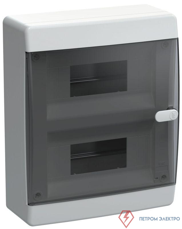 Корпус ЩРН-П-18 UNION Compact IP41 черн. прозр. дверь пластик. IEK UIC-KP12-N-18-41-K01