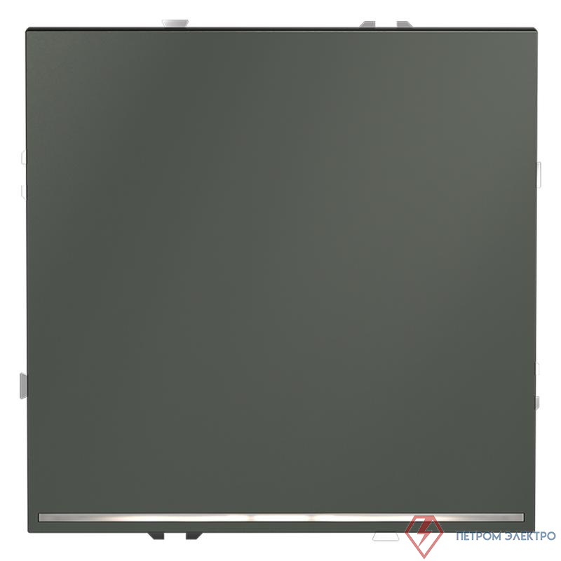 Выключатель 1-кл СП S70 10А с подсветкой механизм титан Voltum VLS010206