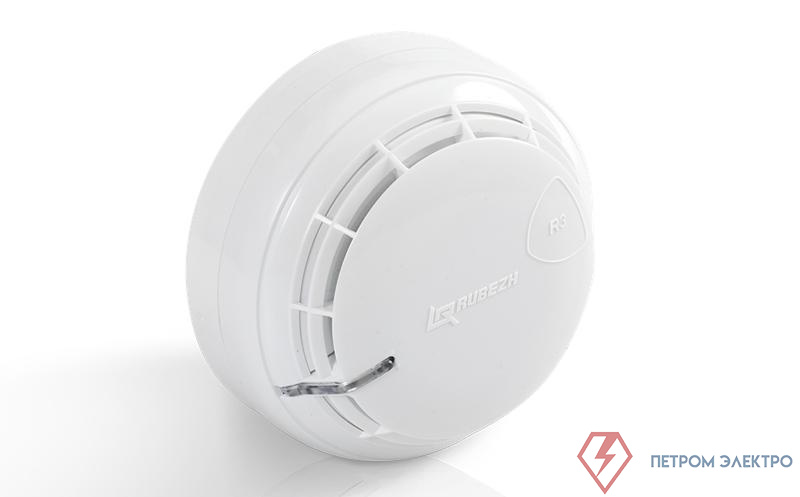 Извещатель пожарный дымовой оптико-электронный адресно-аналоговый ИП 212-64-R3 с б/о W1.03 (с площадкой под экран 3К) Рубеж Rbz-337454