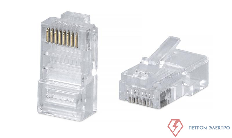 Коннектор RJ45(8P8C) кат.5E неэкранир. универс. (уп.100шт) TOKOV ELECTRIC TKE-CNR-5E24-UTP