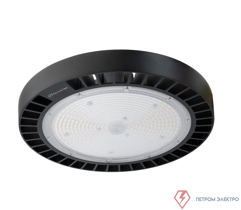 Светильник ДСП IB 10 S 200W VW 850 BK LED Highbay D353xH117мм 200Вт 5000К IP65 подвес черн. Русский Свет 16091023050