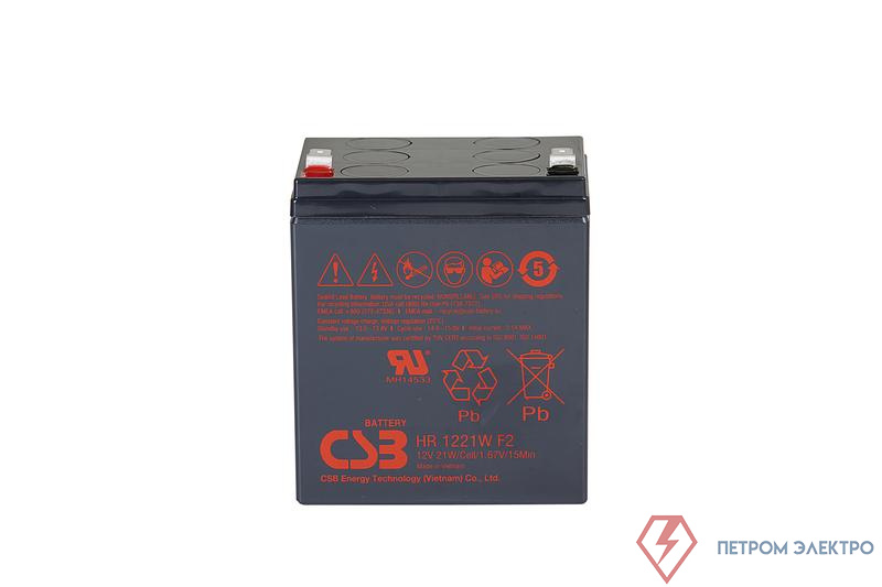 Аккумулятор 12В 5.25А.ч CSB HR1221W F2 CSB