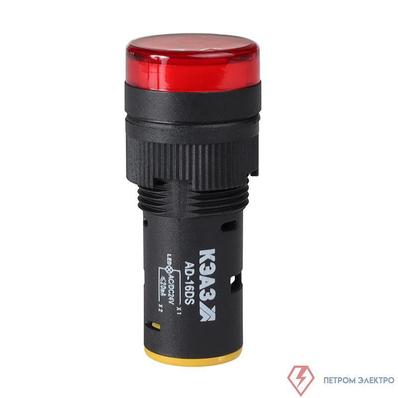 Лампа AD16DS(LED) матрица D16мм красн. 48В AC/DC КЭАЗ 357835