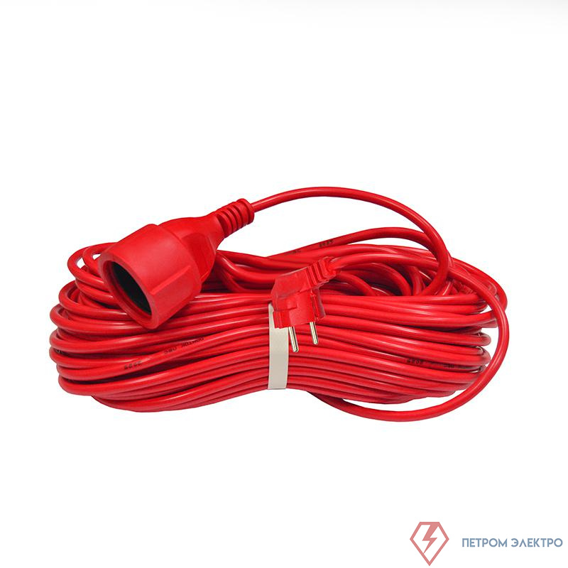 Удлинитель-шнур 1х30м с заземл. 16А IP20 3.5кВт ПВС 3х1.5 DOMTOK 2498