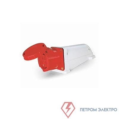Розетка стационарная ОП PPC 135 63А 5п 3PPEN 380В IP67 JazzWay 5072794