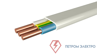 Кабель ВВГ-П 3х2.5 Б (N PE) 0.66кВ (уп.100м) АЛЬФАКАБЕЛЬ 6851