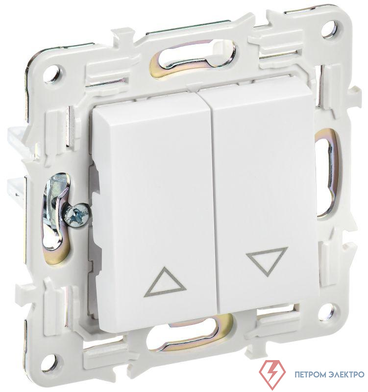 Выключатель жалюзи SKANDY 10А SK-V12W арктич. бел. IEK SK-V15-0-10-K01