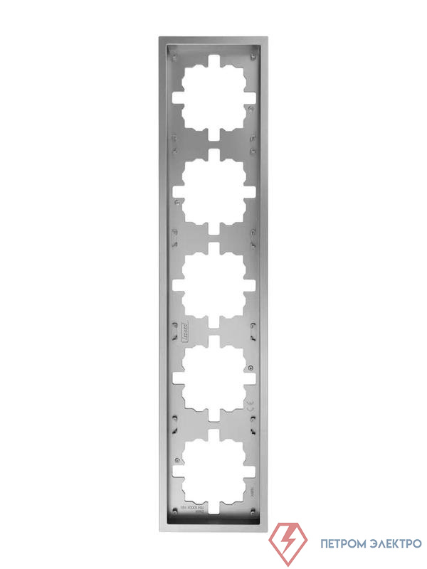 Рамка 5-мест. горизонт. ZIMA сер. матов. LEZARD 704-7400-150