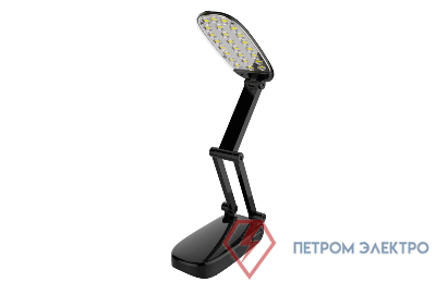 Светильник UF-703 С02 24LED настол. аккумулятор. черн. Ultraflash 13110