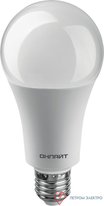 Лампа светодиодная 61 954 OLL-A60-25-230-4K-E27 25Вт грушевидная 4000К нейтр. бел. E27 2500лм 176-264В ОНЛАЙТ 61954