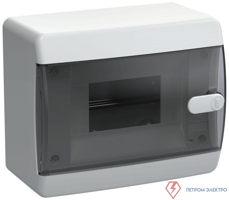 Корпус ЩРН-П-6 UNION Compact IP41 черн. прозр. дверь пластик. IEK UIC-KP12-N-06-41-K01