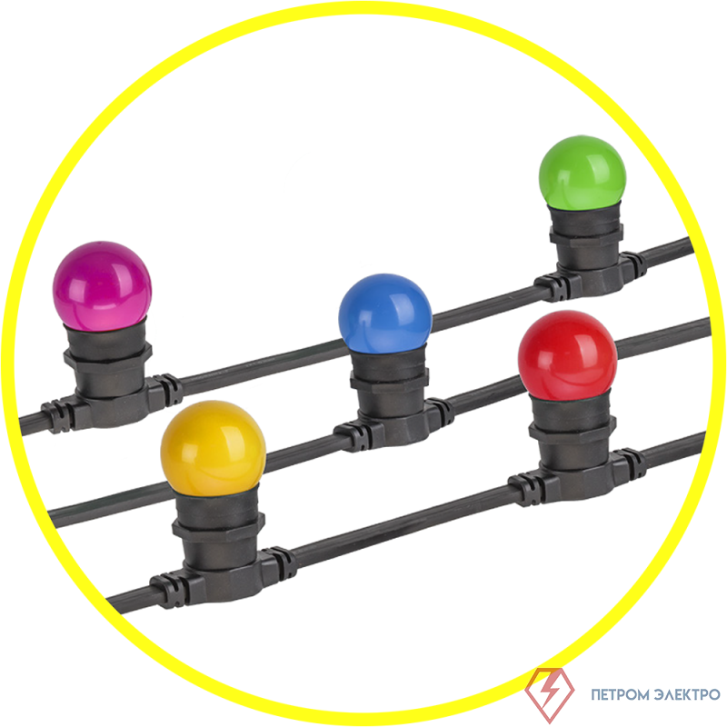 Гирлянда "Белт Лайт" 61 554 NGF-01-100-40-E27-BL 250 патронов (уп.100м) Navigator 61554