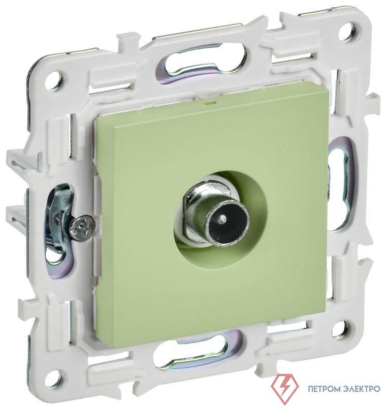 Розетка телевизионная проходная TV SKANDY SK-A17G мятный IEK SK-A10-P-K06