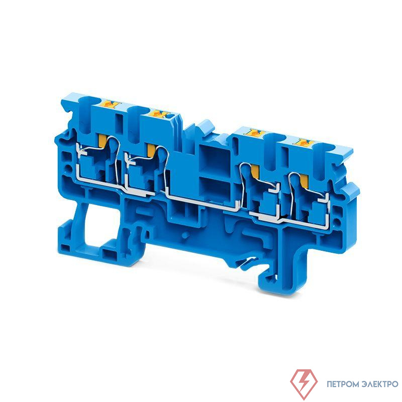 Клемма с 4-мя контактами push-in OptiClip СP-2.5-QUATTRO-(0.2-2.5)-I-BU син. КЭАЗ 331847