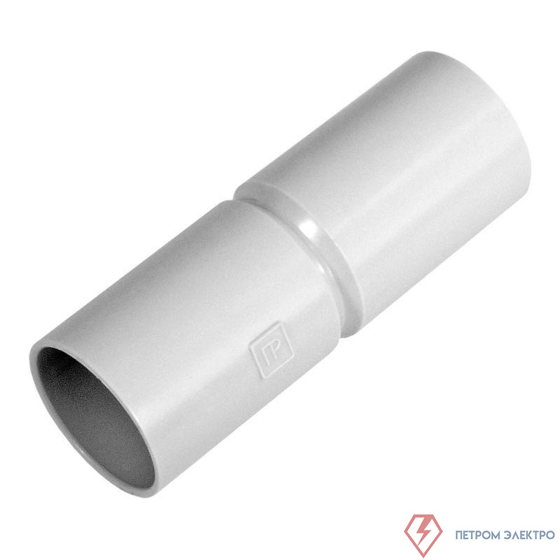 Патрубок-муфта d20мм безгалогенная (HF) атмосферостойкая сер. (уп.70шт) Промрукав PR13.0351