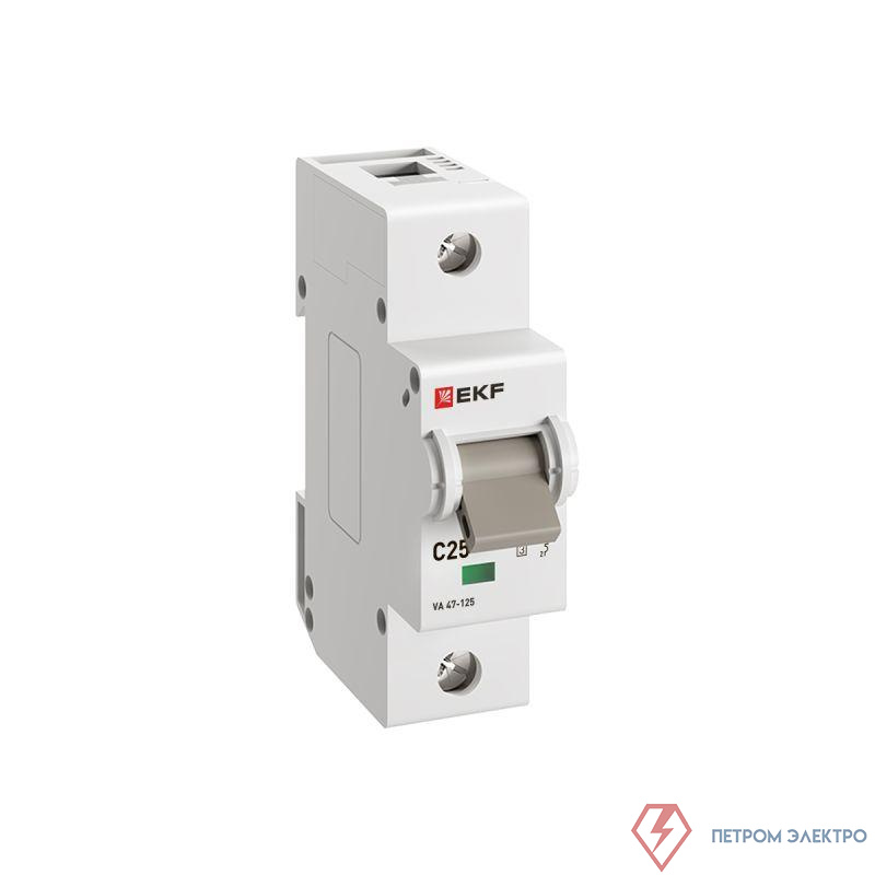 Выключатель автоматический 1п C 25А 15кА ВА 47-125 PROxima EKF mcb47125-1-25C