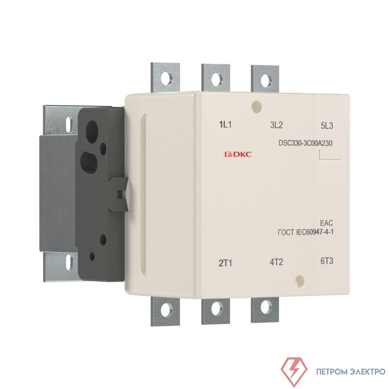 Контактор магнитный DSC330-3C00A230 330А 160кВт (AC3) 220В AC DKC DSC330-3C00A230