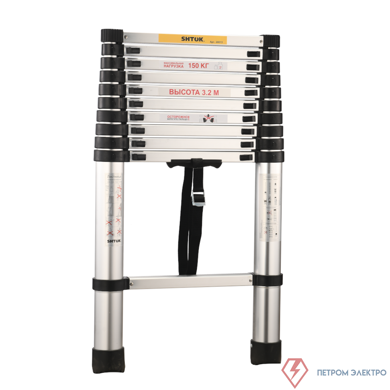 Лестница телескопическая 3.2м (20013) SHTOK 376552