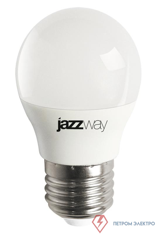 Лампа светодиодная PLED-LX 8Вт G45 шар матовая 4000К нейтр. бел. E27 JazzWay 5025301