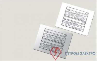 Табличка полужесткая для маркировки оболочек клейкое основание ПВХ красн. (уп.10шт) DKC TASE60100AR