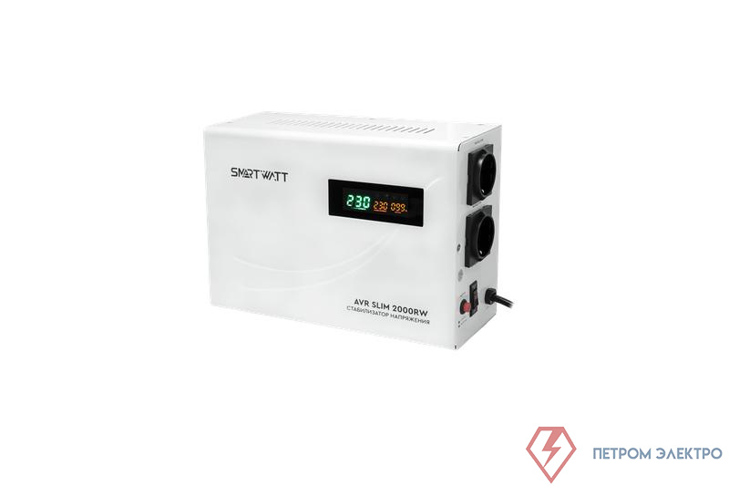 Стабилизатор напряжения настенный SMARTWATT AVR SLIM 2000RW