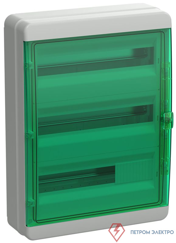 Корпус КМПн-54 TEKFOR IP65 зел. прозр. дверь пластик. IEK TF5-KP72-N-54-65-K03-K06