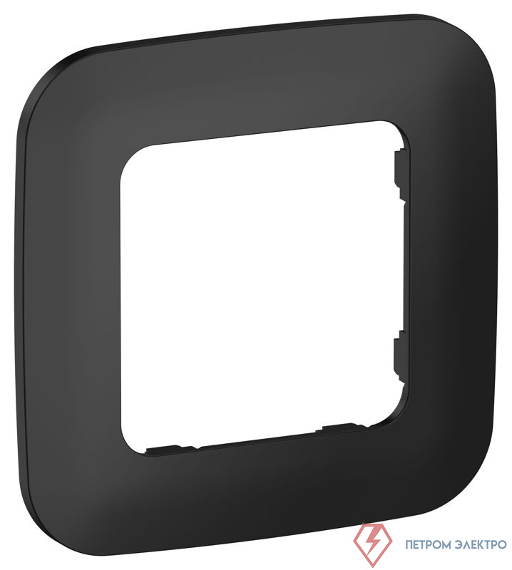 Рамка 1-м СП FLITE РУ-1-А-ФлЧ черн. IEK FI-M12-31-20-K02