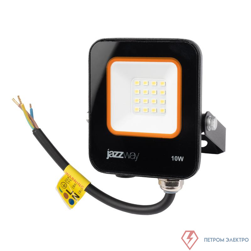 Прожектор светодиодный PFL-V 10Вт 6500К IP65 ДО JazzWay 5039674