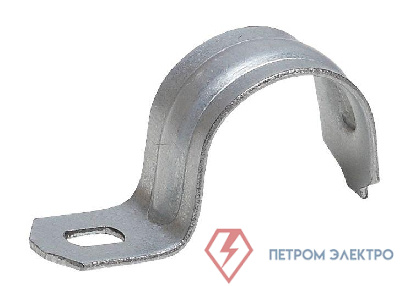 Скоба металлическая однолапковая d 25-26мм (уп.100шт) ЭРА Б0036409