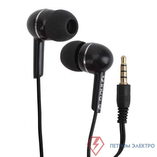 Наушники проводные RX805 айфон самсунг apple вкладыши с микрофоном черн. Intro Б0050797