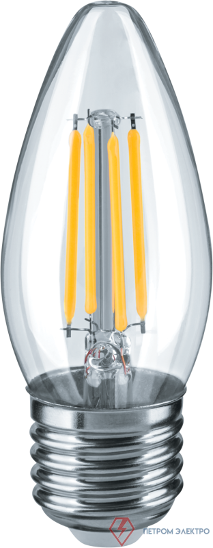 Лампа светодиодная 14 006 NLL-F-C35-4-230-4K-E27 4Вт свеча прозрачная 4000К нейтр. бел. E27 380лм 220-240В Navigator 14006 0