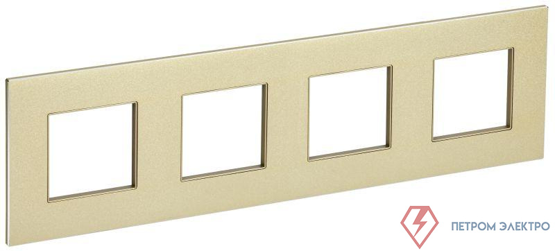 Рамка 4-м SKANDY SK-F34Sh металл шампань IEK SK-M42-M-K37