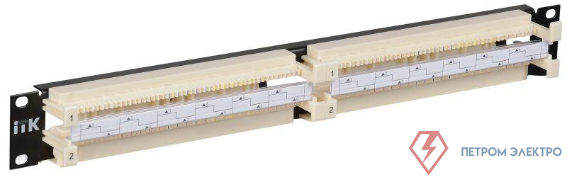 Кросс-панель CP100-1U110 19дюймов 100-парная 1U 110т. ITK CP100-1U110