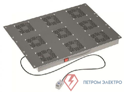 Модуль потолочный вентиляторный 9 вентиляторов с термостатом для крыши 800 RAL9005 DKC R5VSIT8009FTB