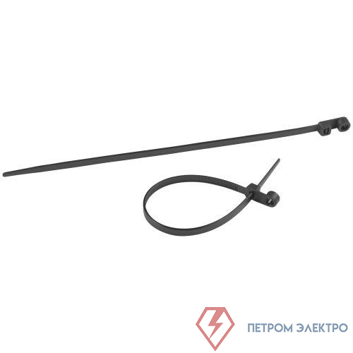 Хомут кабельный 3.6х150 под винт черн. NO-224-589 (уп.100шт) Эра Б0066047