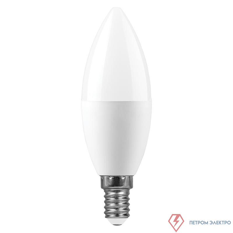 Лампа светодиодная SBC3720 20Вт C37 свеча 6400К E14 230В SAFFIT 55274