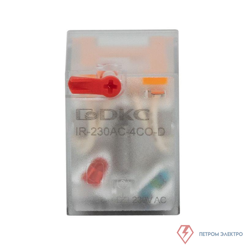 Реле одиночное 230В AC до 6А 4 прекидн. контакта DKC IR-230AC-4CO-D