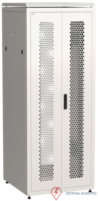 Шкаф сетевой LINEA N 42U 800х800мм распашная перфорир. передн. дверь; задн. перфорир. сер ITK LN35-42U88-2PP