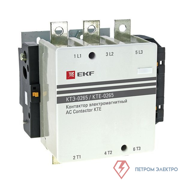 Контактор КТЭ 265А кат. 380В AC 1НО EKF ctr-b-265-380