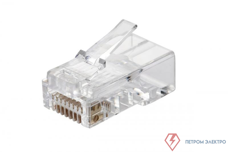 Вилка RJ45 Q-PLUG кат.6 UTP для полевой установки без цвета (уп.50шт) Eurolan 13A-U6-11WT