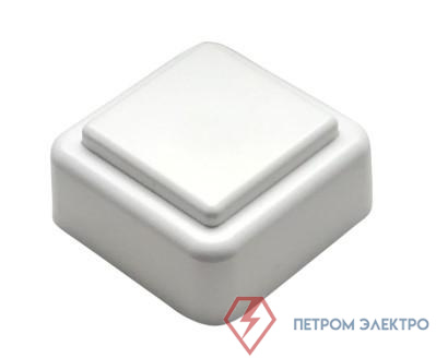 Кнопка звонка (выключатель для бытовых электрических звонков) Тритон ВЗ1-01 бел.