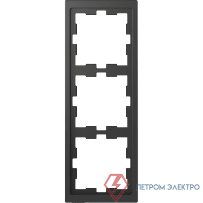 Рамка 3-м Merten D-Life SD антрацит SchE MTN4030-6534