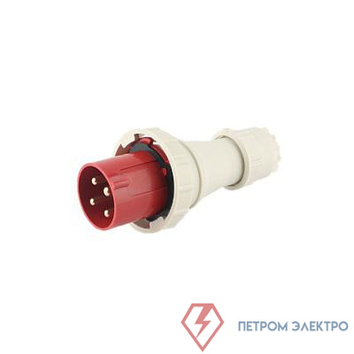 Вилка переносная PPC 034 3Р+РЕ 63А 380В IP67 Pro JazzWay 5072411