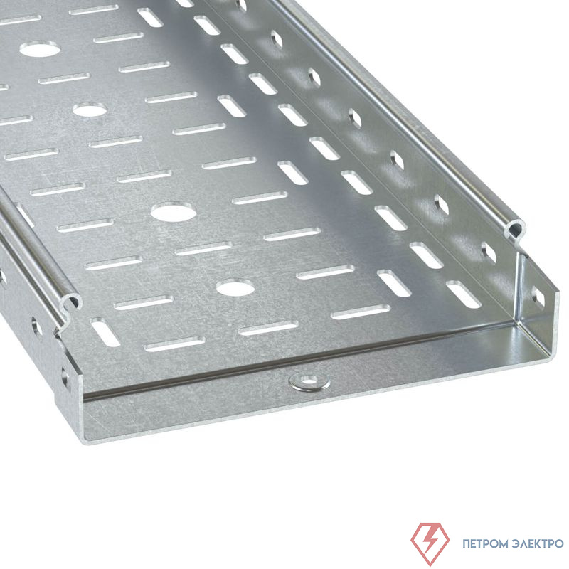 Лоток листовой перфорированный 400х50 L3000 сталь 1.2мм цинк-ламель DKC 3526612ZL