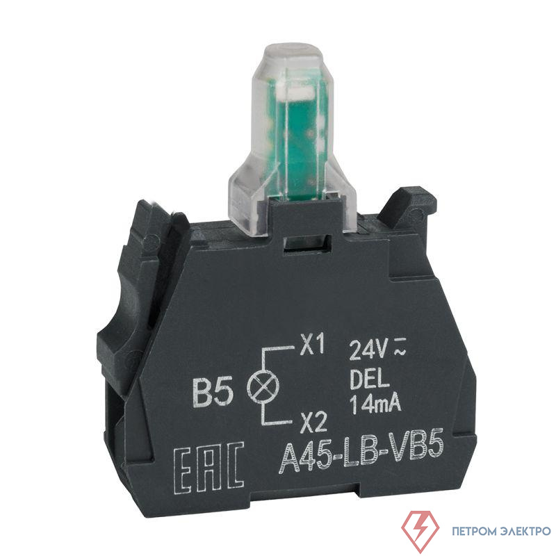 Блок световой OptiSignal D22 A45-LB-VB5 желт. 24VACDC ZBVB5 КЭАЗ 332204