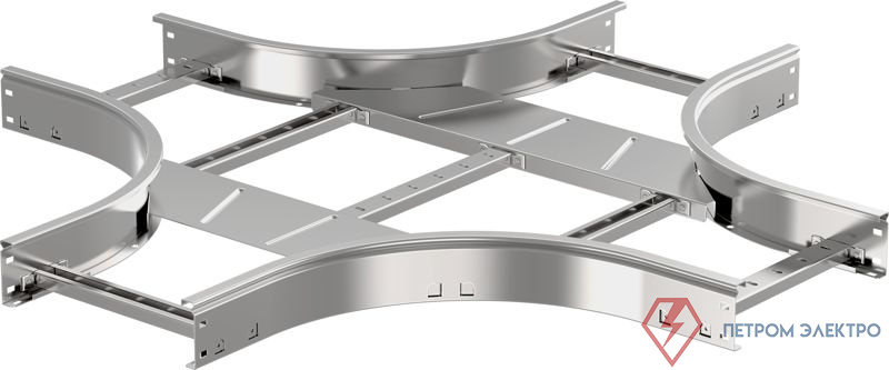 Ответвитель для лотка Х-образ. 80х200 R300 LESTA IEK CKR04-4-080-200