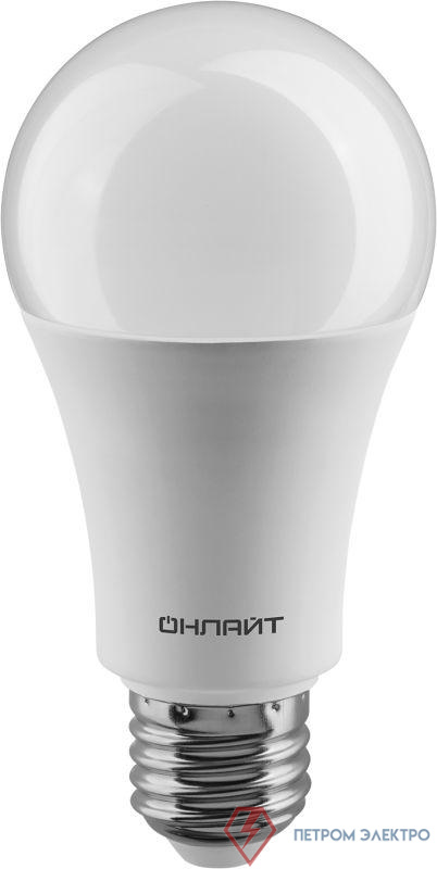 Лампа светодиодная 61 158 OLL-A60-20-230-4K-E27 20Вт грушевидная 4000К нейтр. бел. E27 2000лм 176-264В ОНЛАЙТ 61158