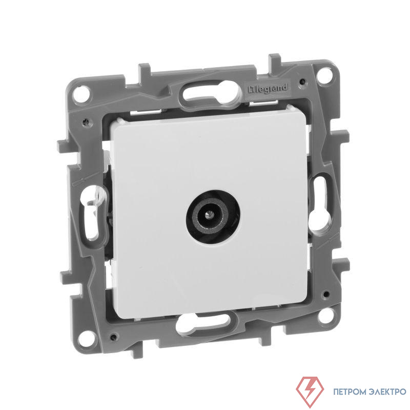 Розетка телевизионная проходная TV СП Etika 14дБ 5-862МГц механизм бел. IEK 672263